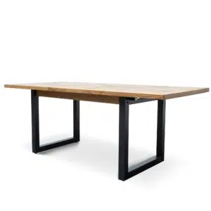 Kaia Extendable Dining Table European Oak Black Legs