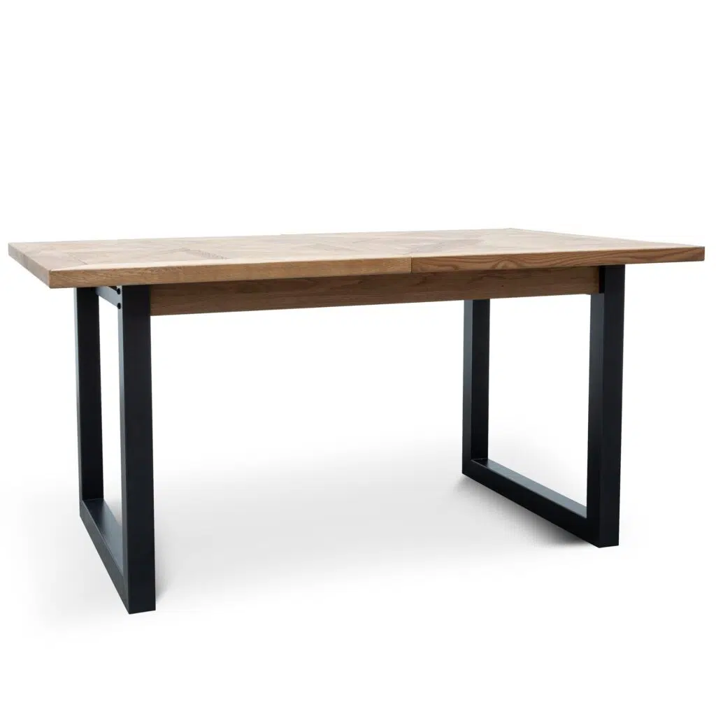 Kaia Extendable Dining Table European Oak Black Legs