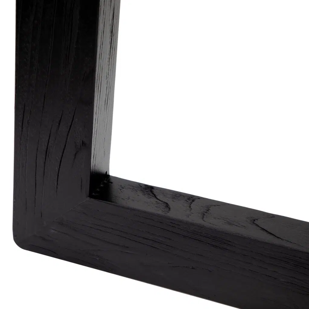 Eden 240cm Glass Top Dining Table Black Base Modern Design