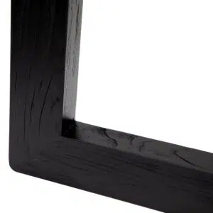 Eden 240cm Glass Top Dining Table Black Base Modern Design