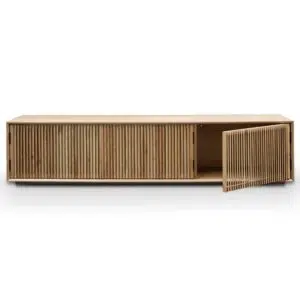 Dane 2m TV Unit, Natural Ash, Spacious Storage, Modern Design