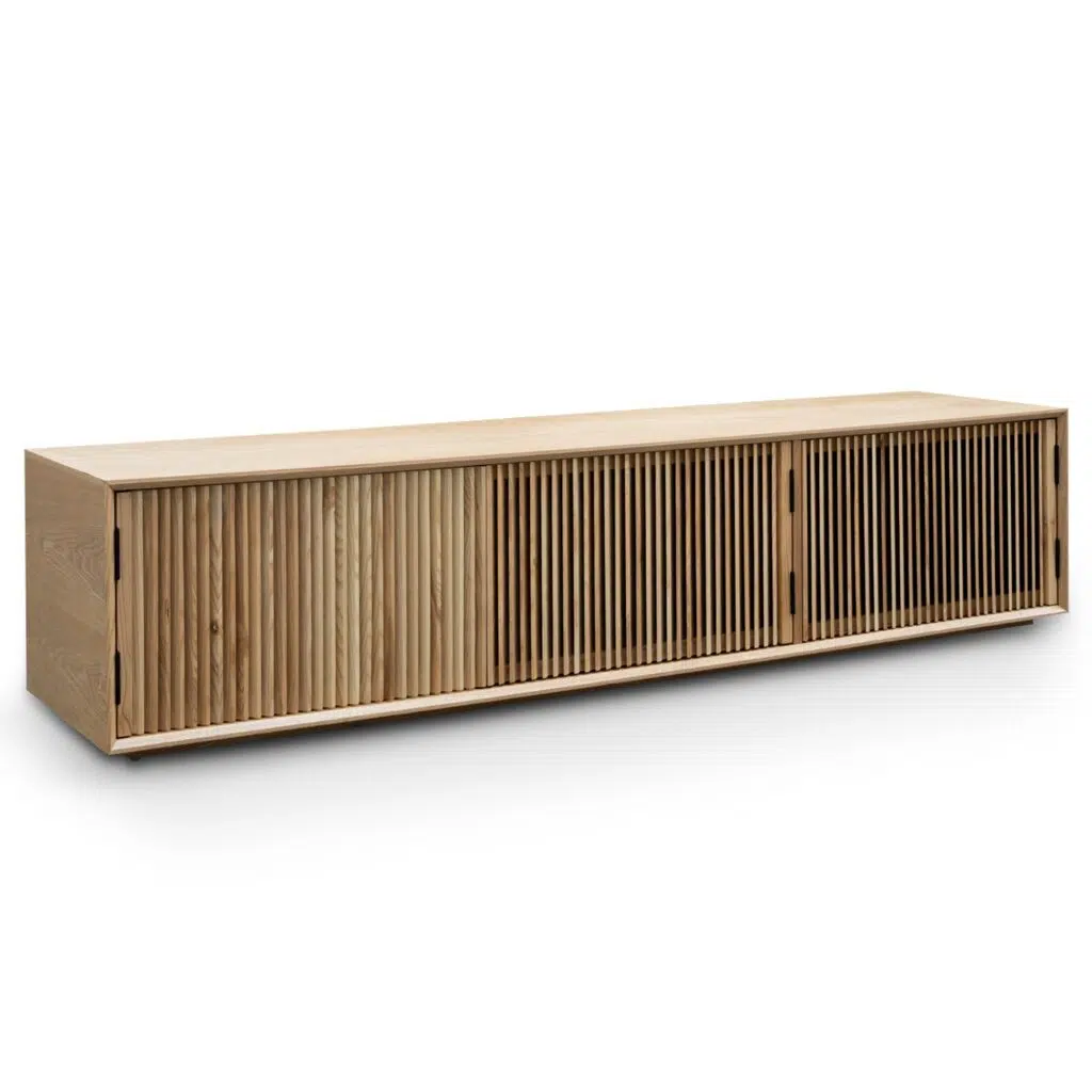 Dane 2m TV Unit, Natural Ash, Modern Design, Spacious Storage