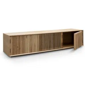 Dane 2m TV Unit, Natural Ash, Modern Design, Spacious Storage
