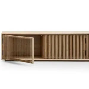 Dane 2m TV Unit, Natural Ash, Modern Design, Spacious Storage