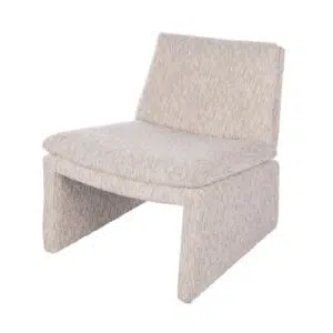 Austin Accent Chair, Taupe Ivory, Luxurious Comfort