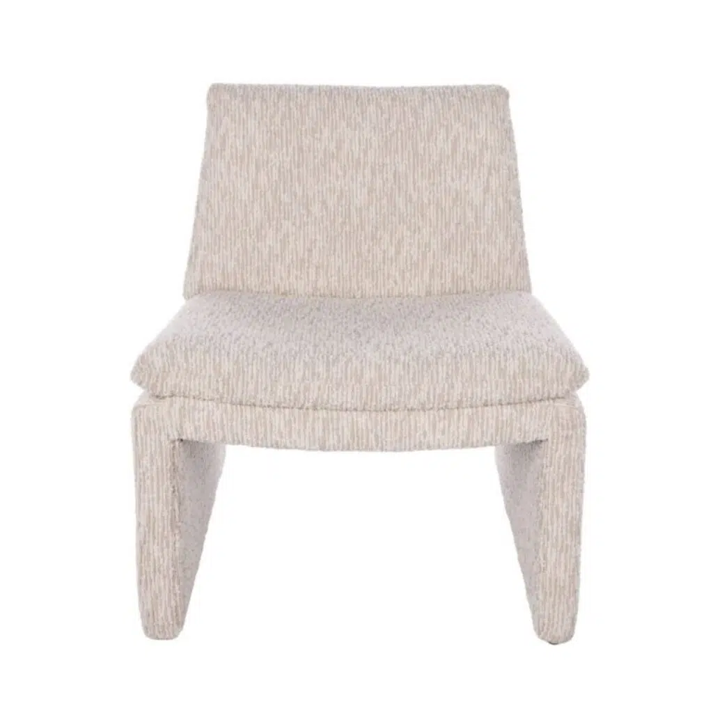 Austin Accent Chair, Taupe Ivory, Luxurious Comfort