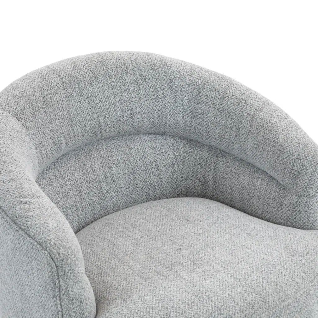 Navarro Armchair, Brown & Black, Cozy and Stylish, Teddy-Like Fabric, Sleek Design