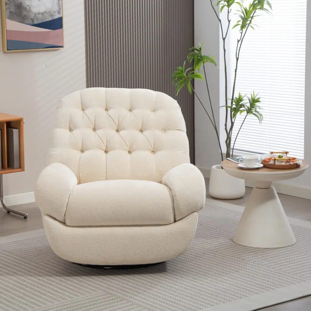 Electric Rocking Recliner, Exquisite Textured Fabric, Durable Wood Frame, Spacious Seat, Easy Assembly