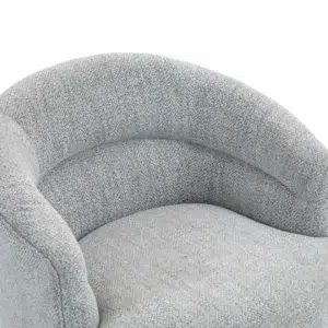 Navarro Armchair, Brown & Black, Cozy and Stylish, Teddy-Like Fabric, Sleek Design