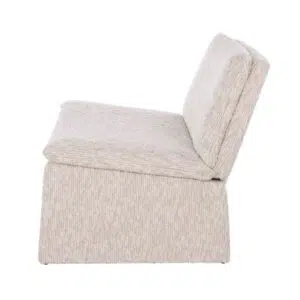 Austin Accent Chair, Taupe Ivory, Luxurious Comfort