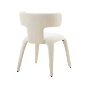 Cream Dining Chairs Set of 2 Modern Classic Design