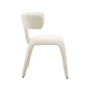 Cream dining chairs, elegant design, comfortable, durable, easy assembly
