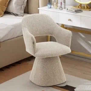 Samantha Swivel Chair, Taupe, Modern, Comfortable, Durable