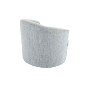 Zoey Swivel Chair Taupe Textured 360-Degree Spin