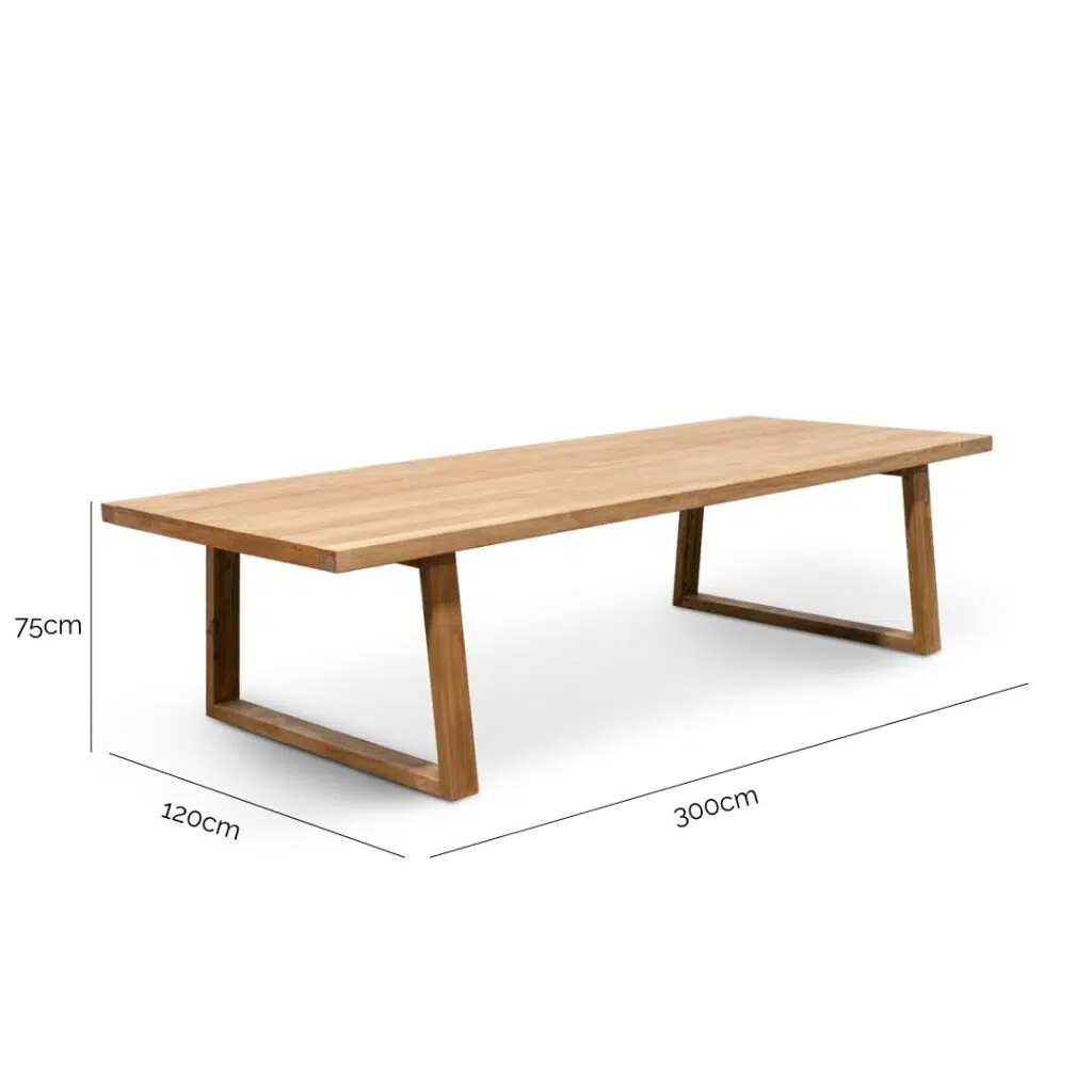 Legacy 3m Dining Table, Reclaimed Elm, Natural Finish