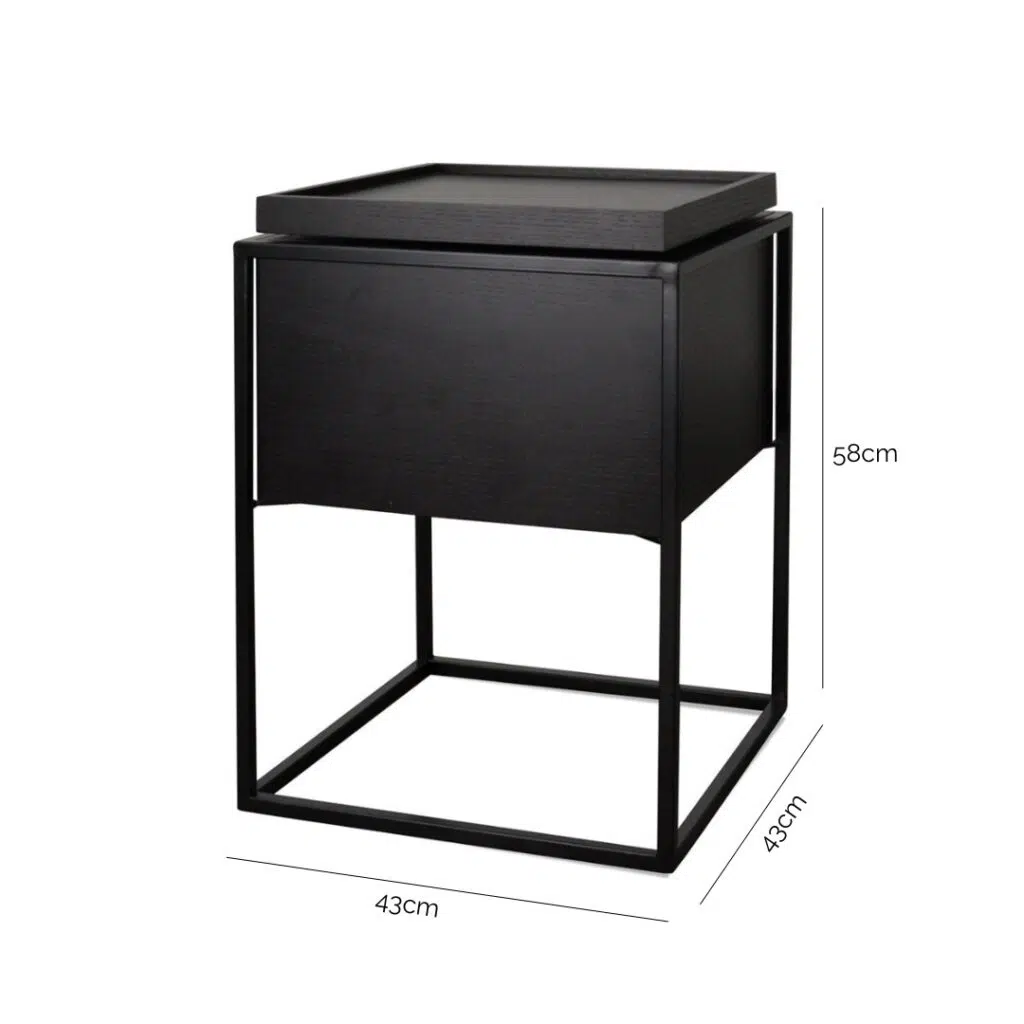 Atlas Side Table Black Modern Urban Design