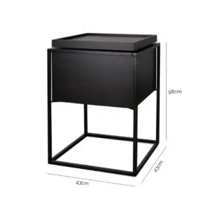 Atlas Side Table Black Modern Urban Design