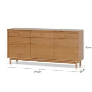 Harmony Buffet Unit Messmate Wood Rustic Elegant Design