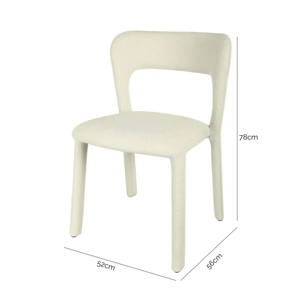 Beige Dining Chair Set Modern Aesthetics Stackable
