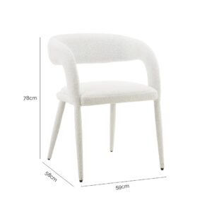 Light Grey Dining Chair Set, Modern Design, Comfortable, Durable, Space-Efficient