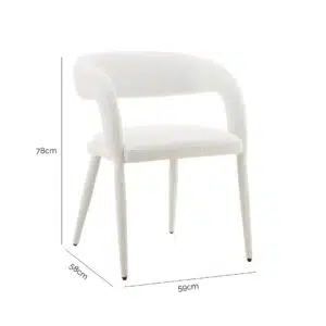 Light Grey Dining Chair Set, Modern Design, Comfortable, Durable, Space-Efficient