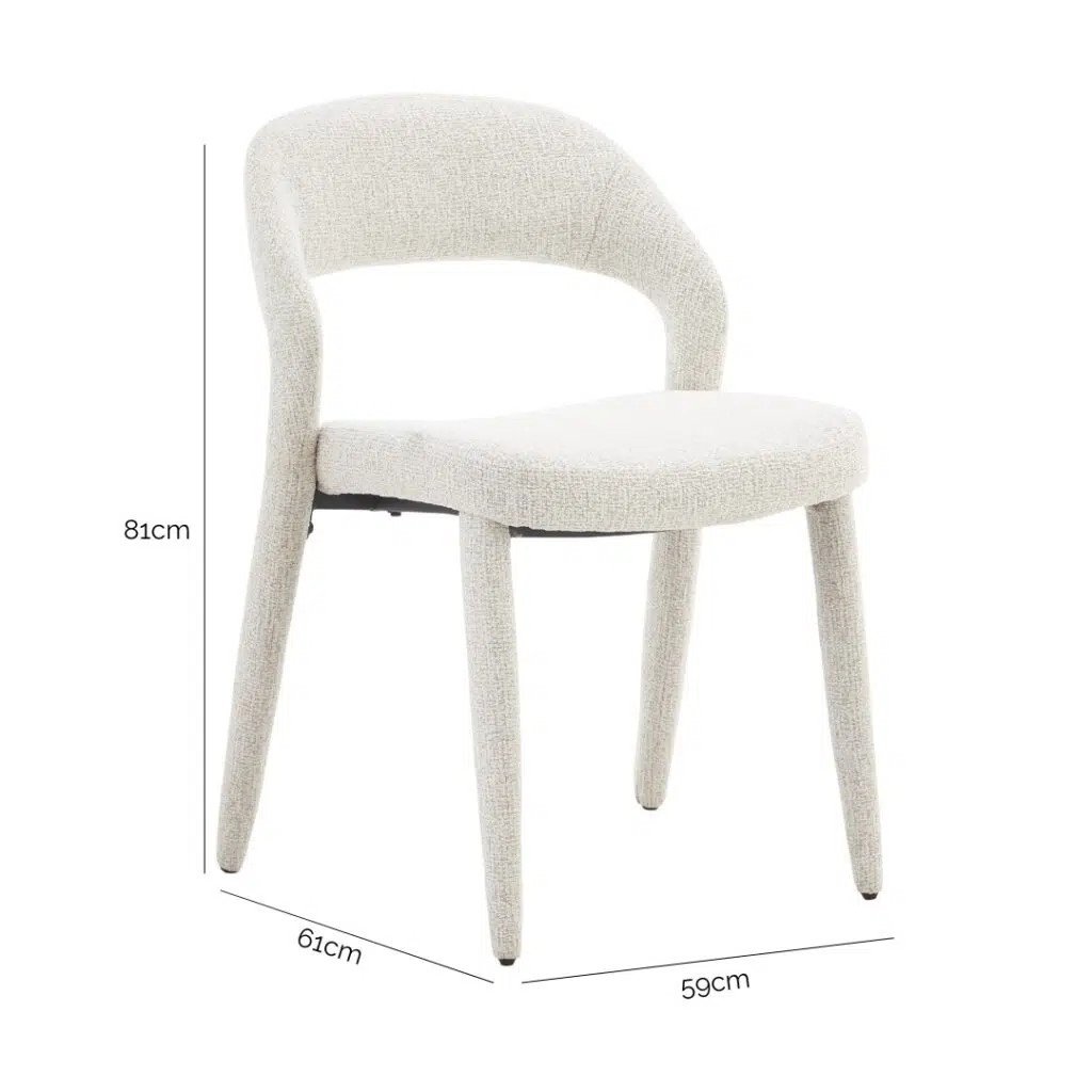 Elegant Stone Dining Chairs, Set of 2, Modern Design, Soft Upholstery, Durable Steel Frame, Easy Assembly