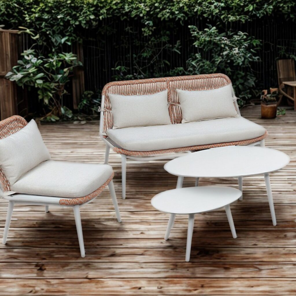 Bennie 5-Piece Outdoor Lounge Set with Cushions