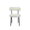 Arco Boucle Dining Chair Cream Boucle Modern Comfort