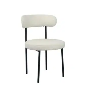 Arco Cream Boucle Dining Chair
