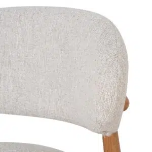 Beige Bar Stool 65cm, Natural Oak, Modern Design