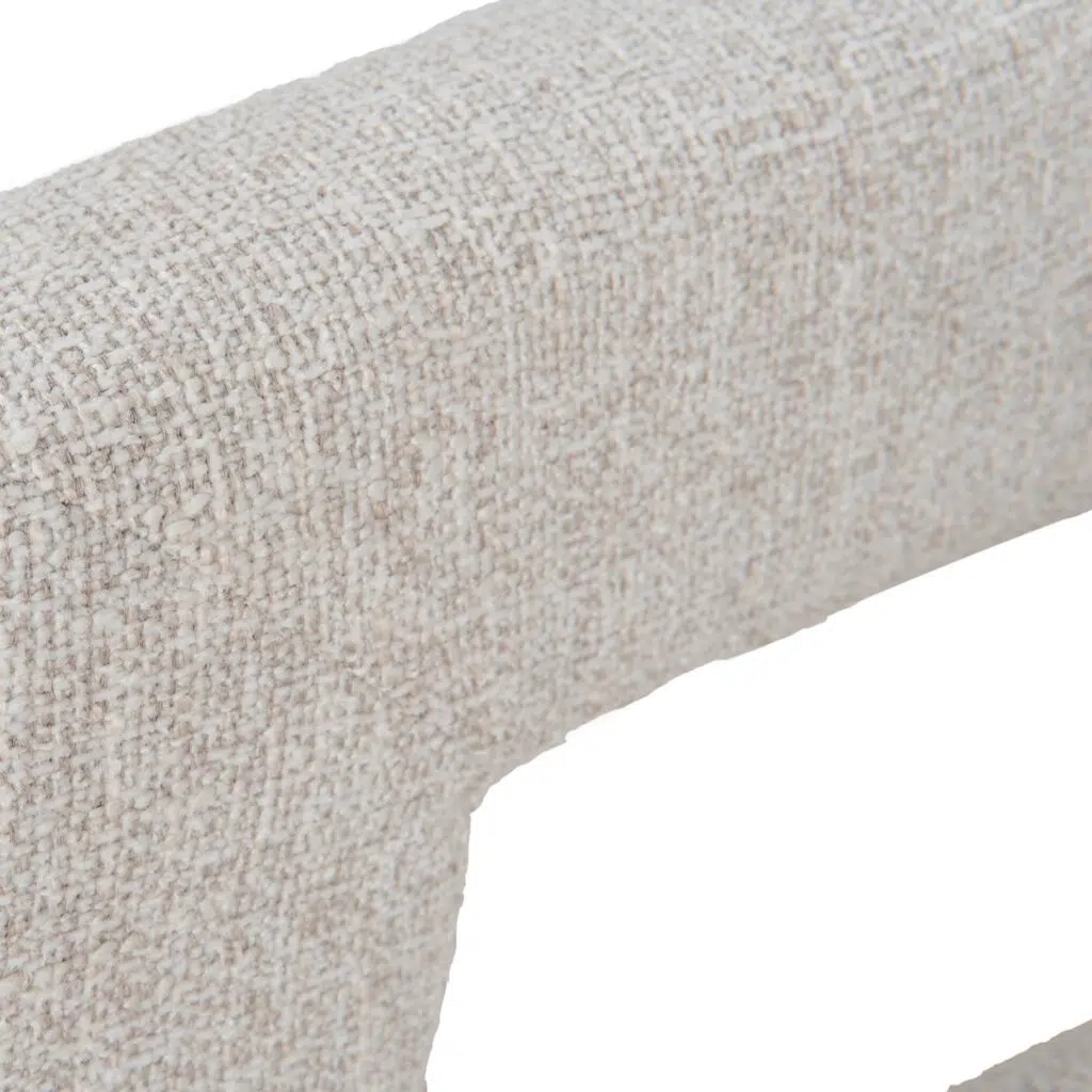 Beige 65cm Bar Stool with Gold Footrest