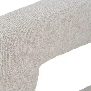 Beige 65cm Bar Stool with Gold Footrest