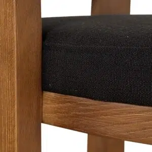 Isla Brown ELM Bar Stool in Black, Modern Design