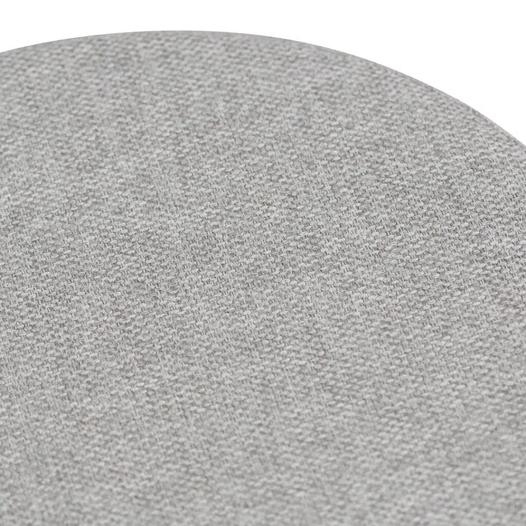 Coastal Grey Fabric Bar Stool Set Modern 63cm Steel Frame 2-Pack