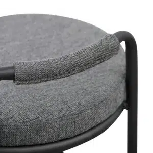 charcoal grey 65cm bar stool set of 2 modern design comfortable seating