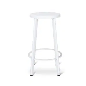 Bryn White Timber Bar Stools Set of 2 Modern Design