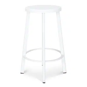 Bryn White Timber Bar Stools Set of 2 Modern Design