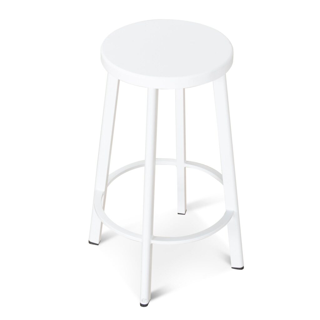 Bryn White Timber Bar Stools Set of 2 Modern Design