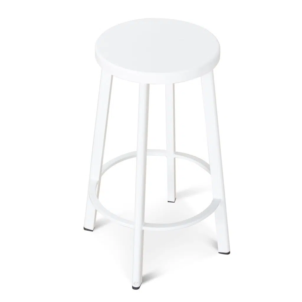 Bryn White Timber Bar Stools Set of 2 Modern Design