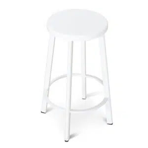 Bryn White Timber Bar Stools Set of 2 Modern Design