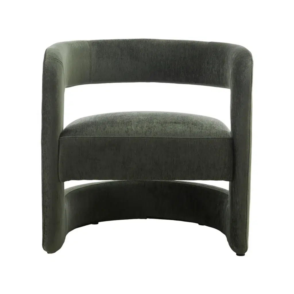 Hunter Green Accent Chair, Ergonomic, Durable, Compact