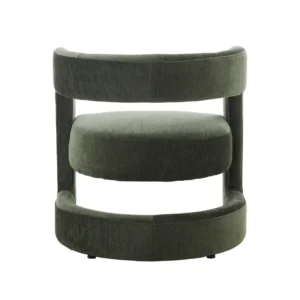 Bella Hunter Green Accent Chair, Ergonomic and Durable, Compact Size
