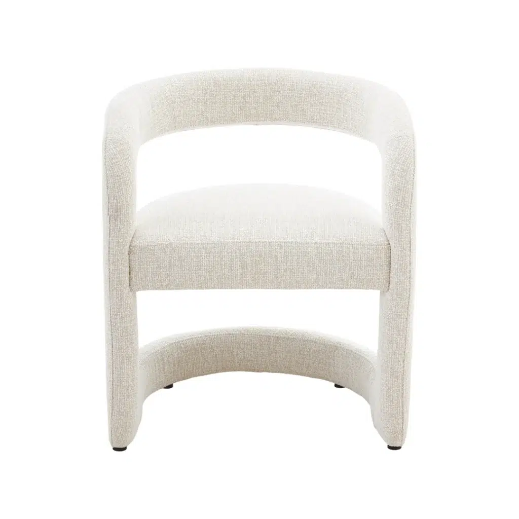 Bella Dining Chair Beige Modern Upholstered Seat