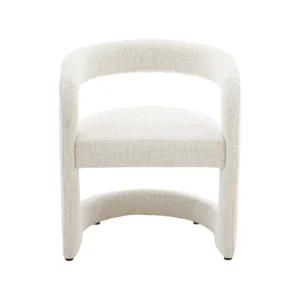 Bella Dining Chair Beige Modern Upholstered Seat