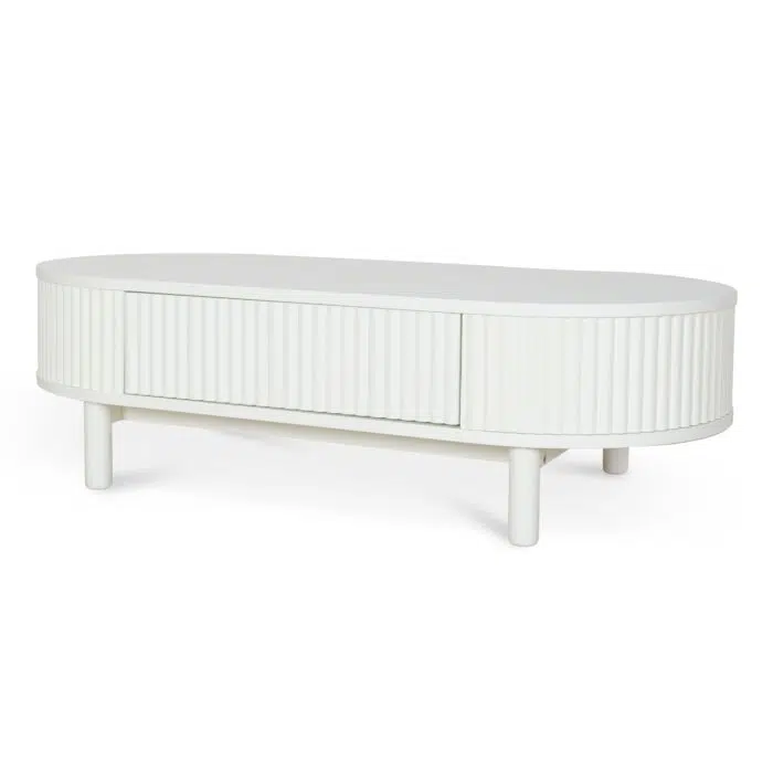 Ines Coffee Table _ White 1.2m