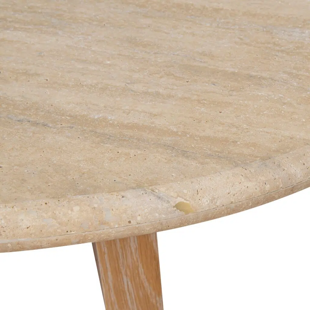 Alden 1.2m Oval Travertine Coffee Table NATURAL