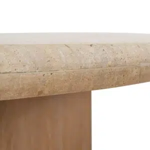 Alden 1.2m Oval Travertine Coffee Table NATURAL