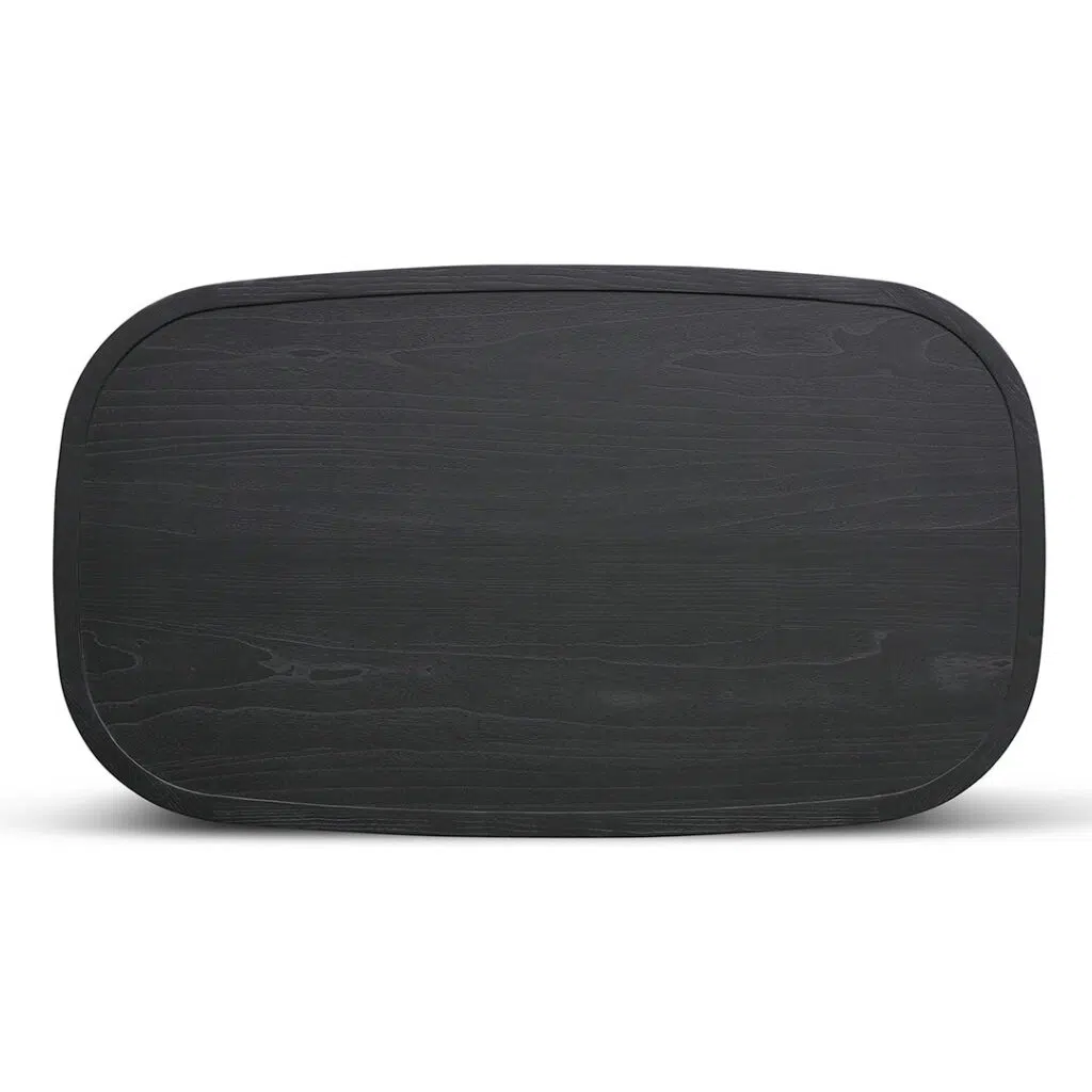 Black Oak Coffee Table 1.4m, Modern Sturdy Design