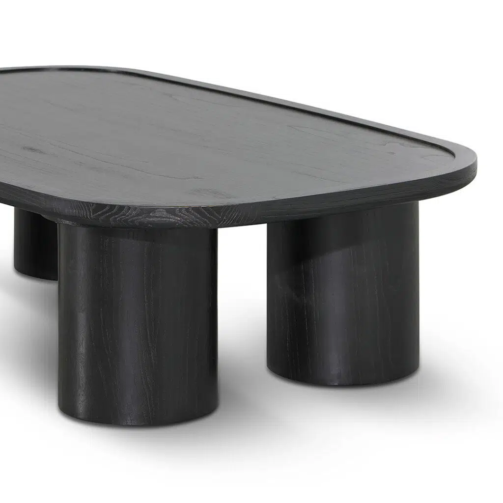 Black Oak Coffee Table 1.4m Modern Design