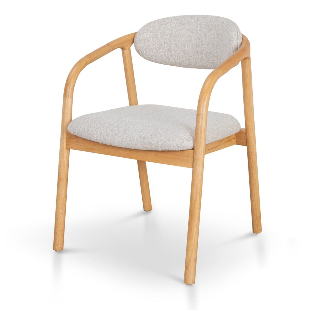 Alba Dining Chair, beige & natural, elegant design, comfortable seat, durable construction